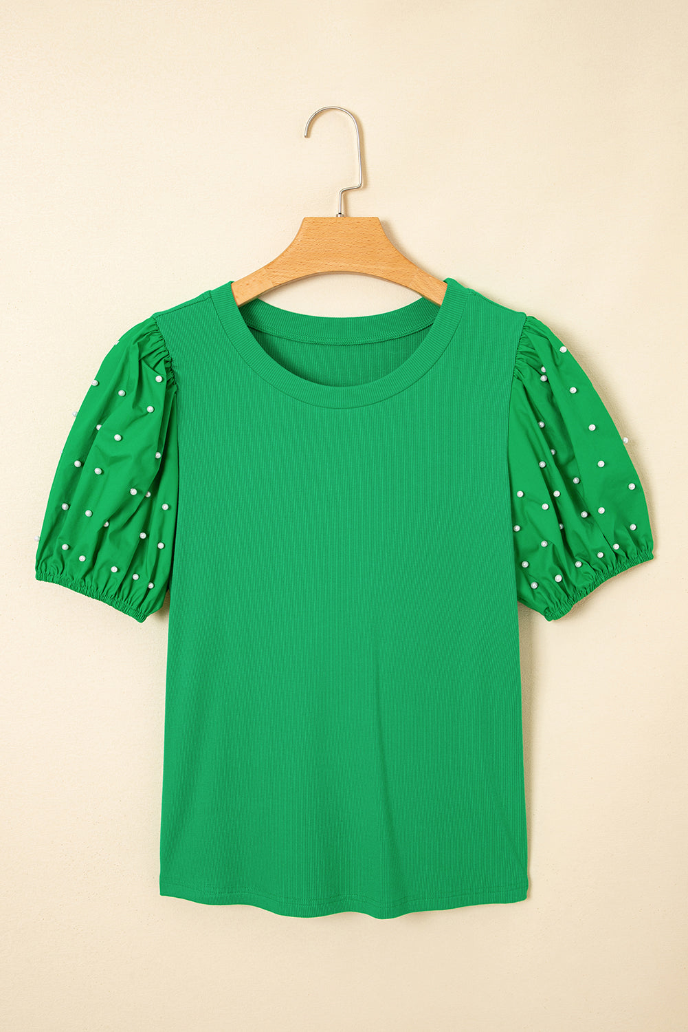 Emerald Pearl Puff Top