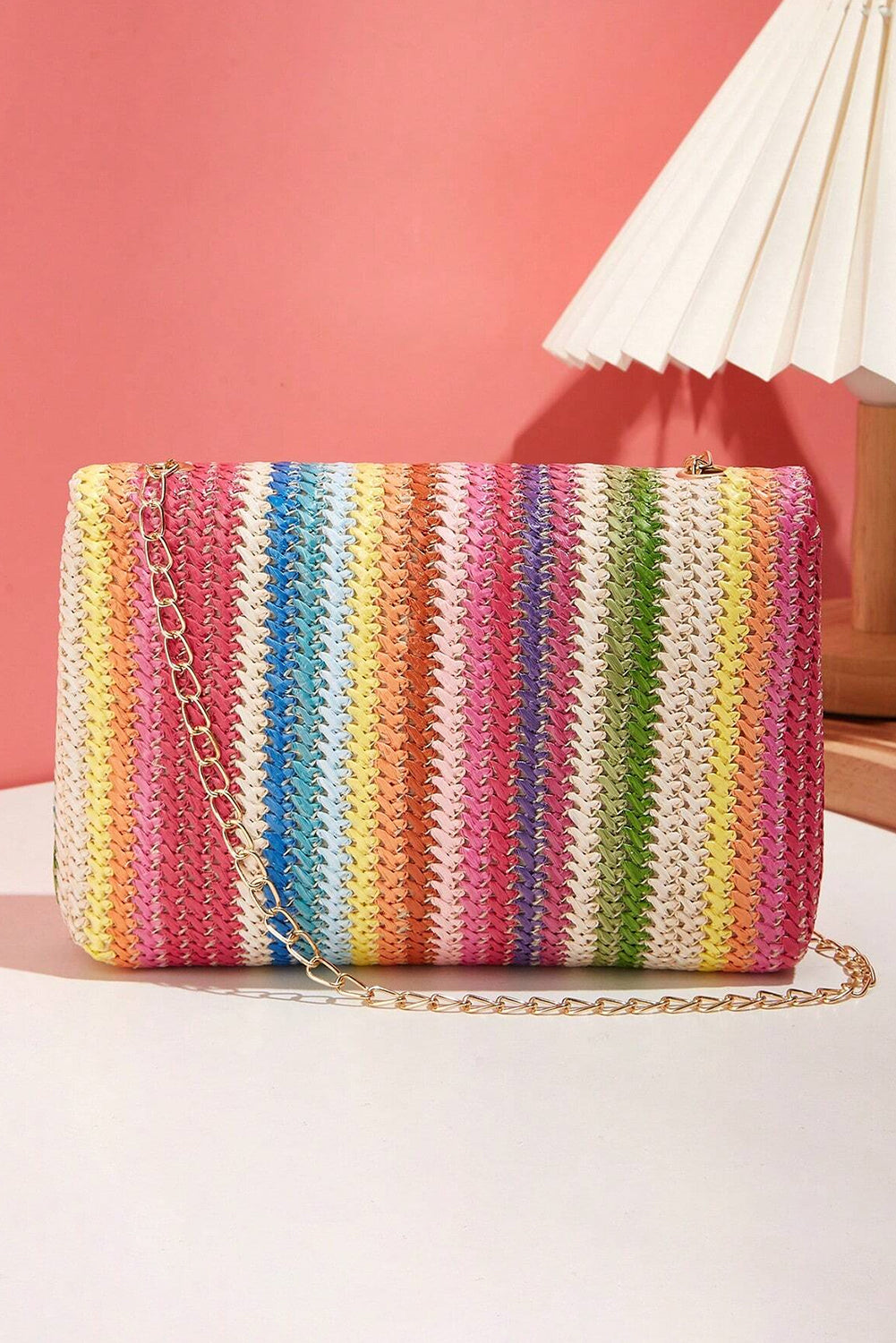 Sunset Market Woven Clutch