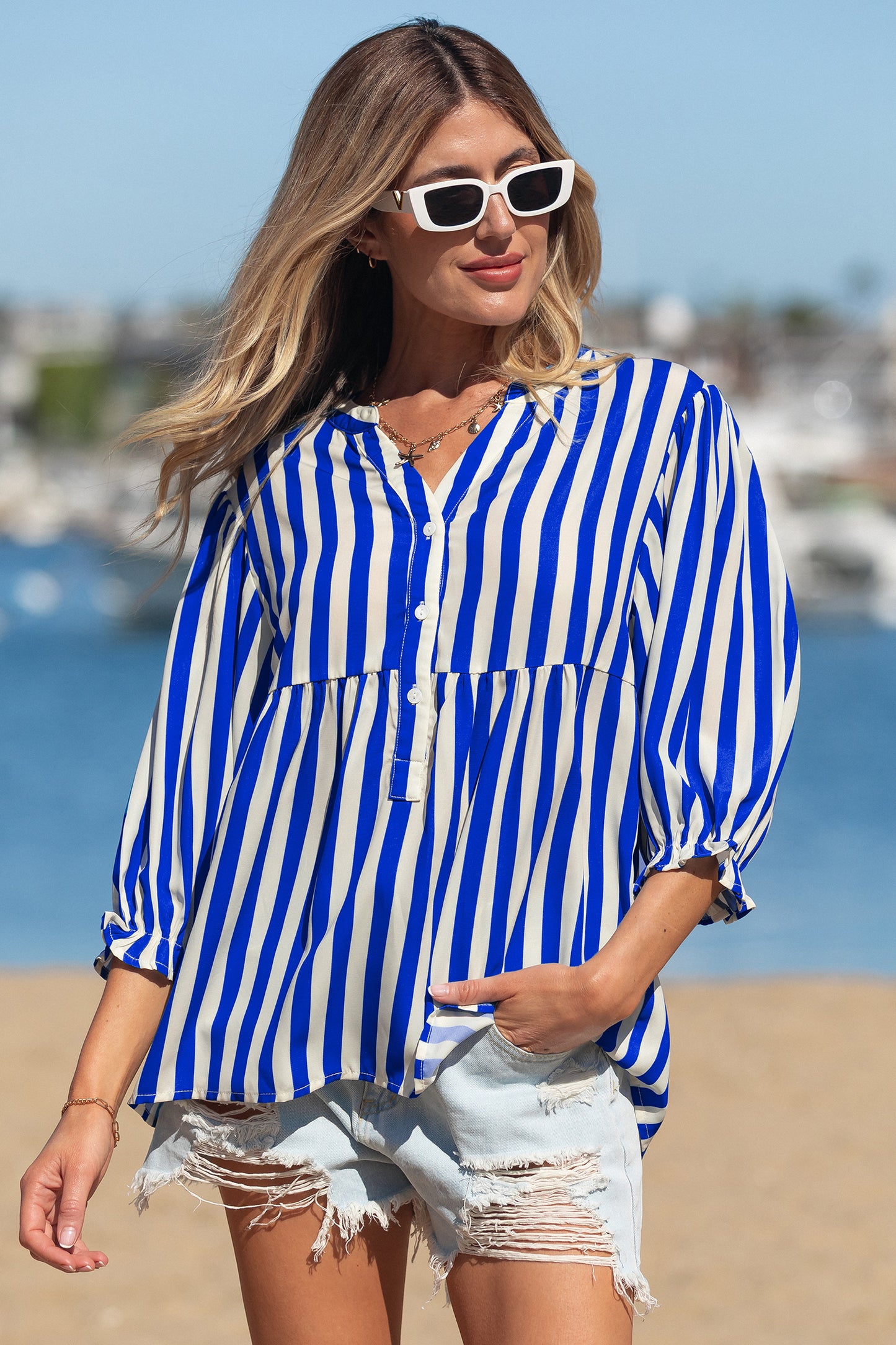 Seabreeze Stripe Blouse