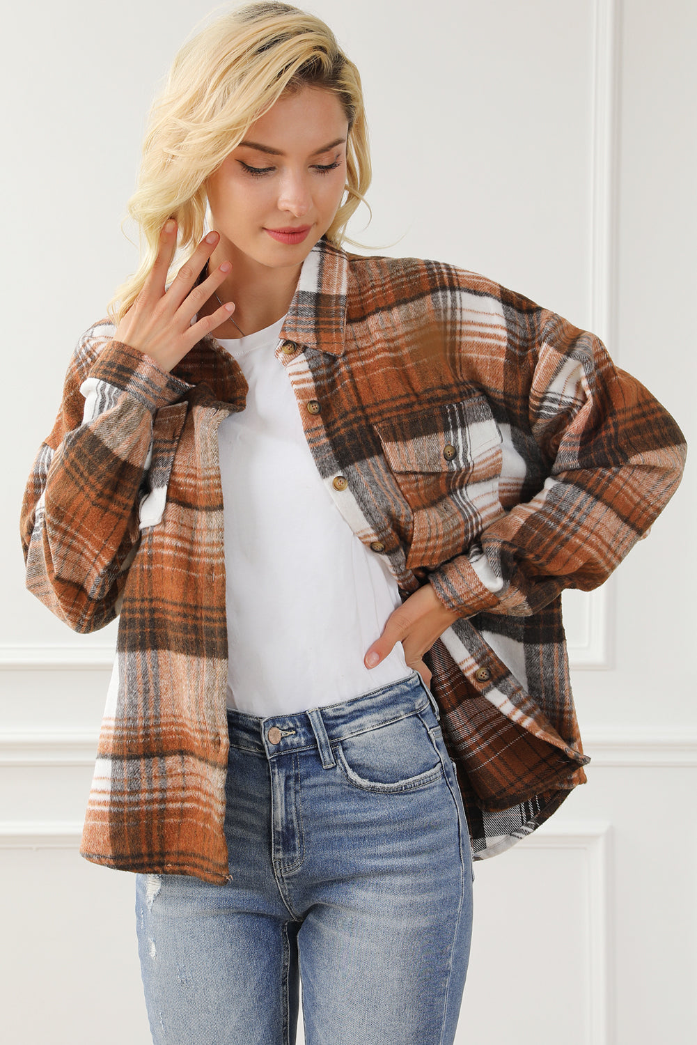 The Autumn Ridge Plaid Shacket