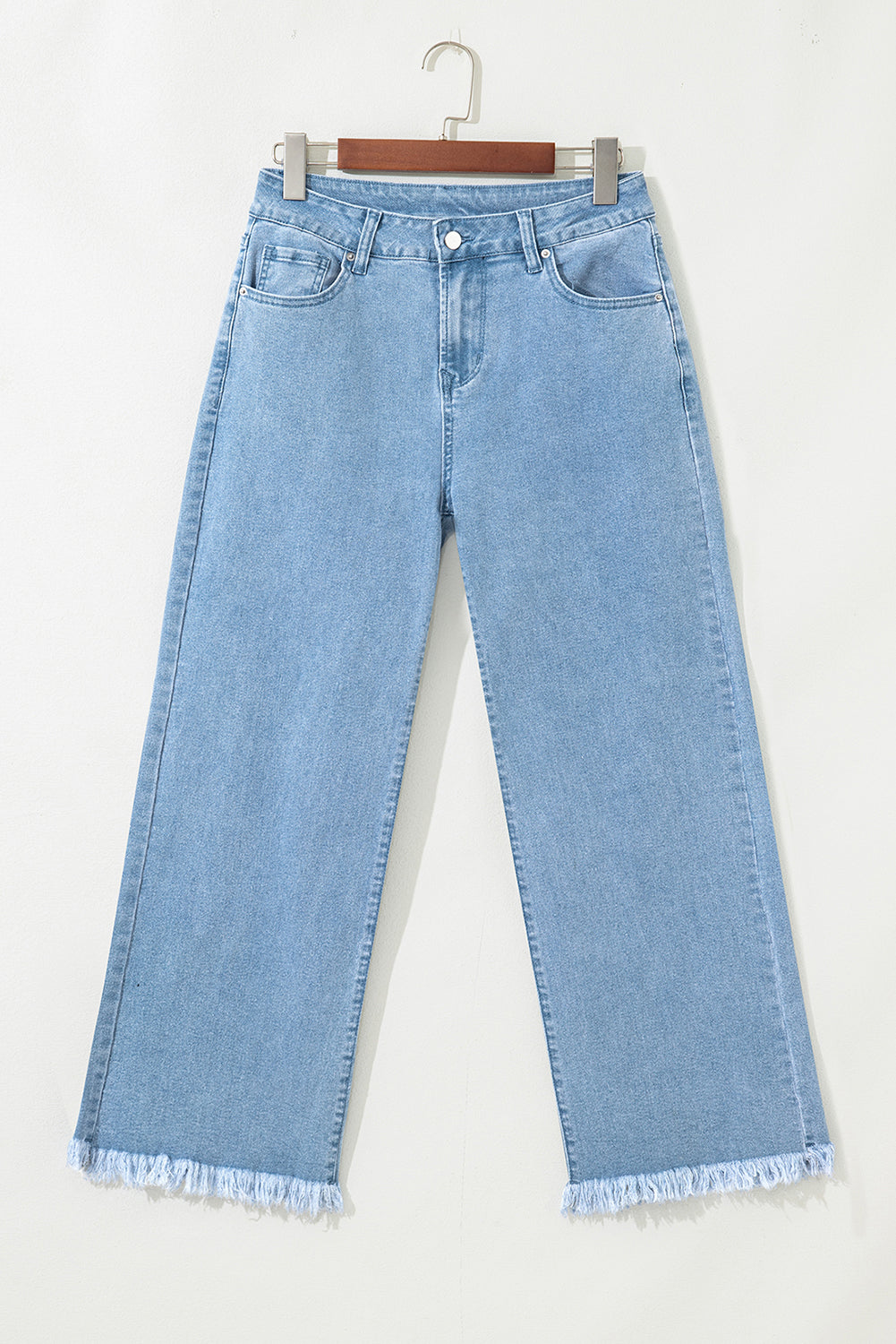 Sundown Fray Cropped Denim