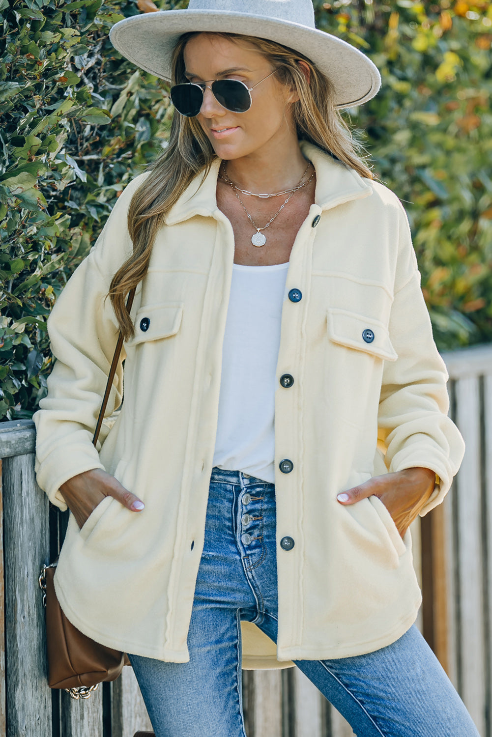 Vanilla Cloud Fleece Shacket