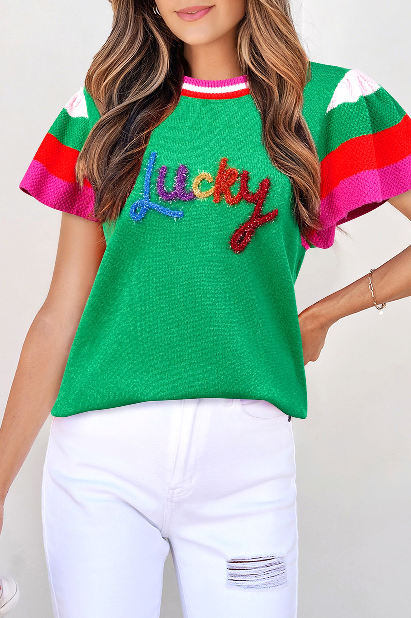 Lucky in Color Knit Top