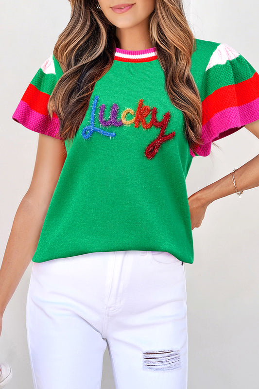 Lucky in Color Knit Top