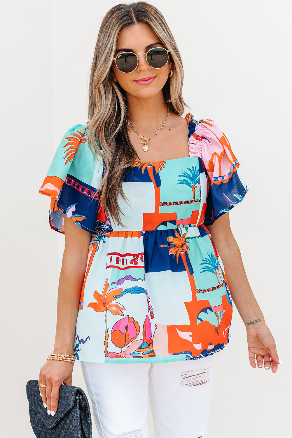 Palm Coast Pop Blouse