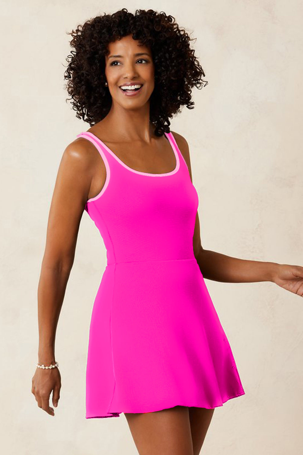 Pink Paradise Sport Swim Dress