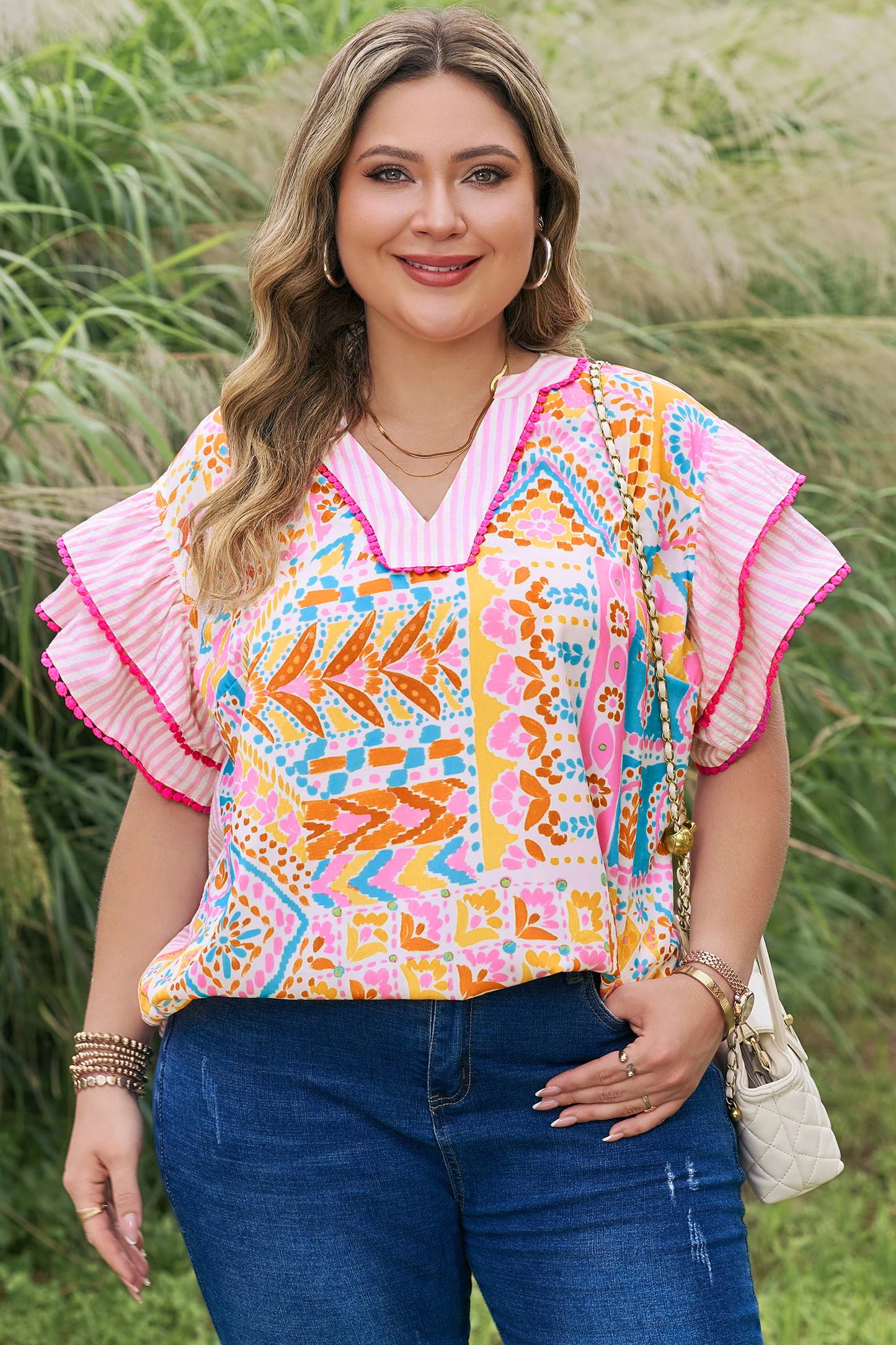 Curvy Fiesta Belle Blouse