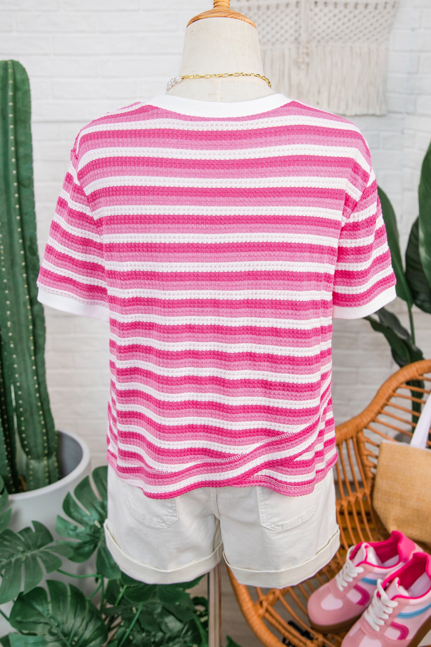 Strawberry Cream Stripe Tee
