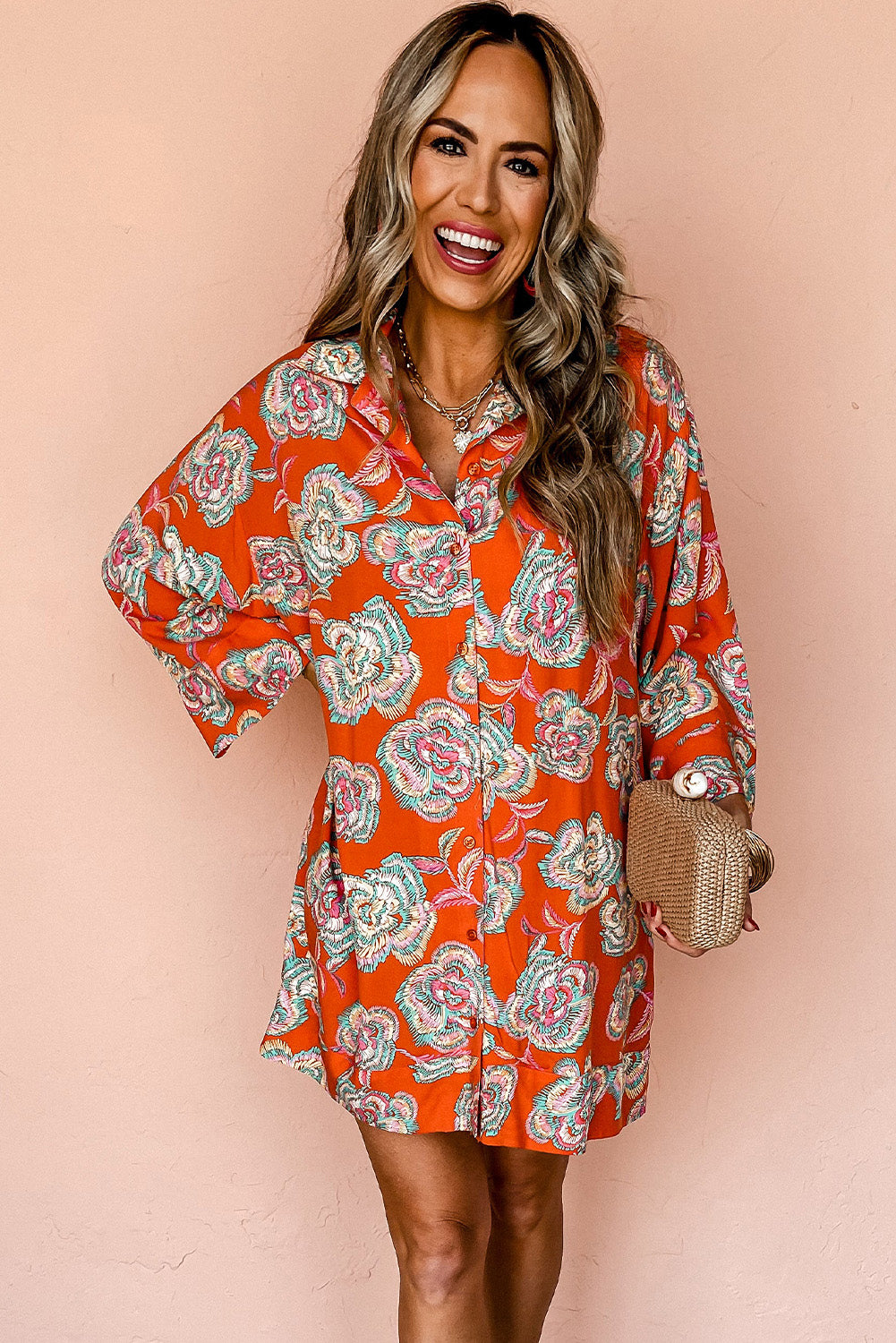 Villa Sunrise Shirt Dress