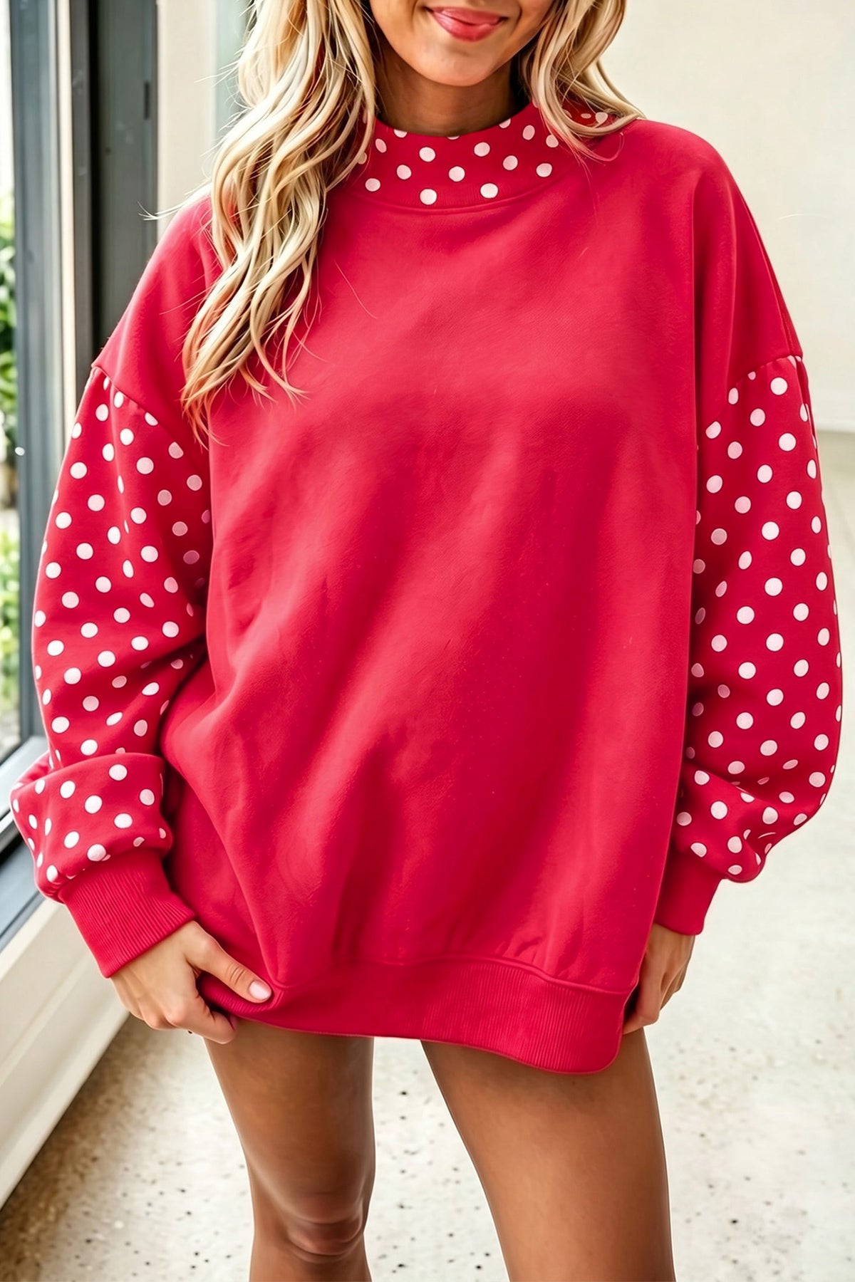 The Spot On Mock Neck Sweatshirt
