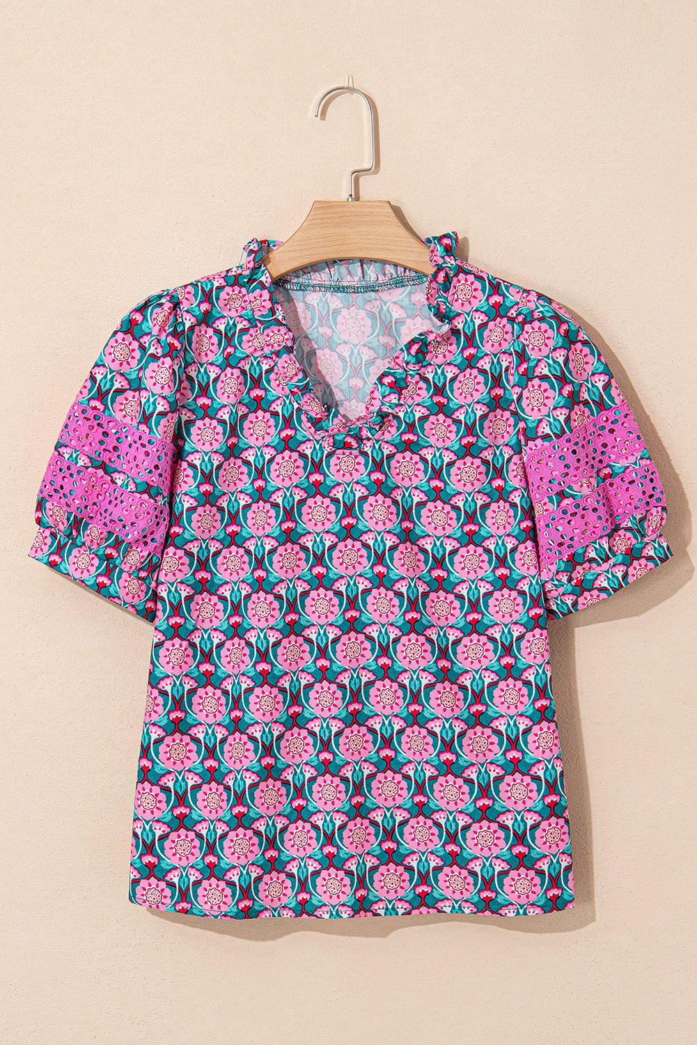Garden Party Eyelet Sleeve Blouse