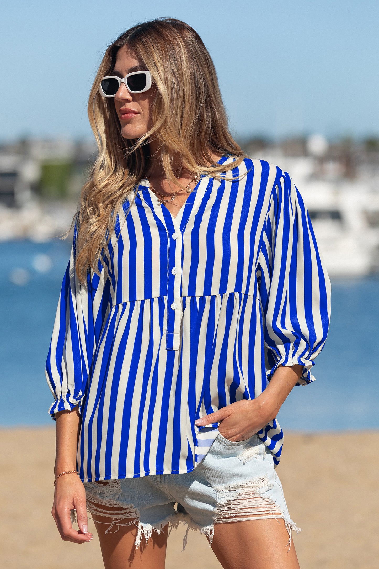Seabreeze Stripe Blouse