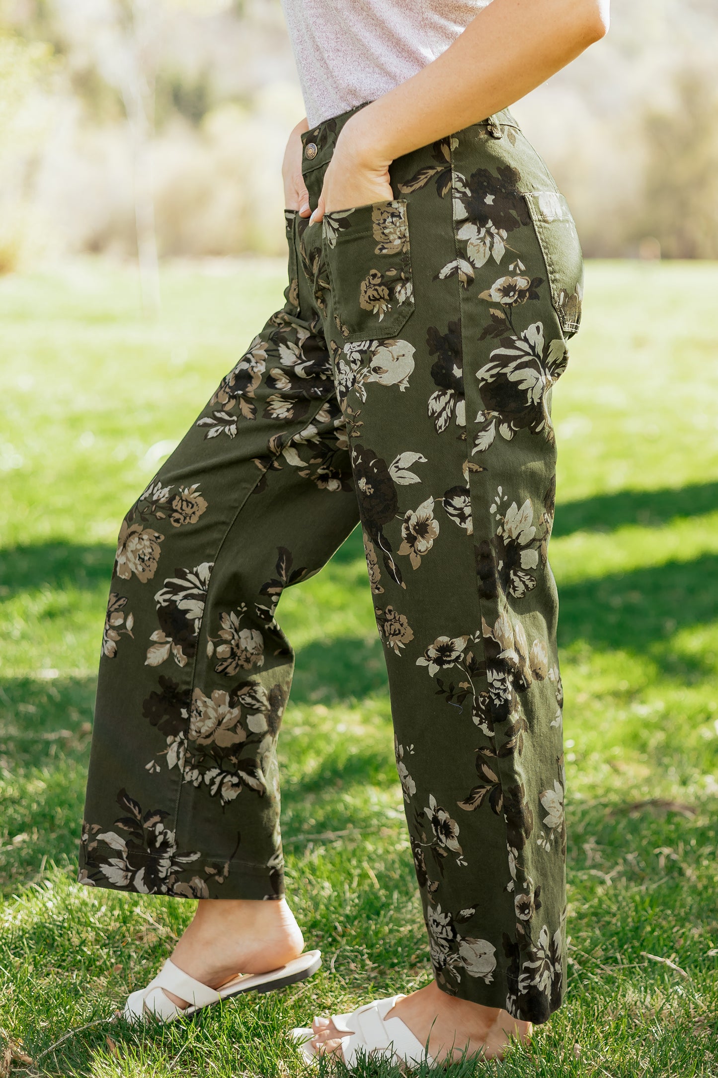 Woodland Rose Straight Leg Pants