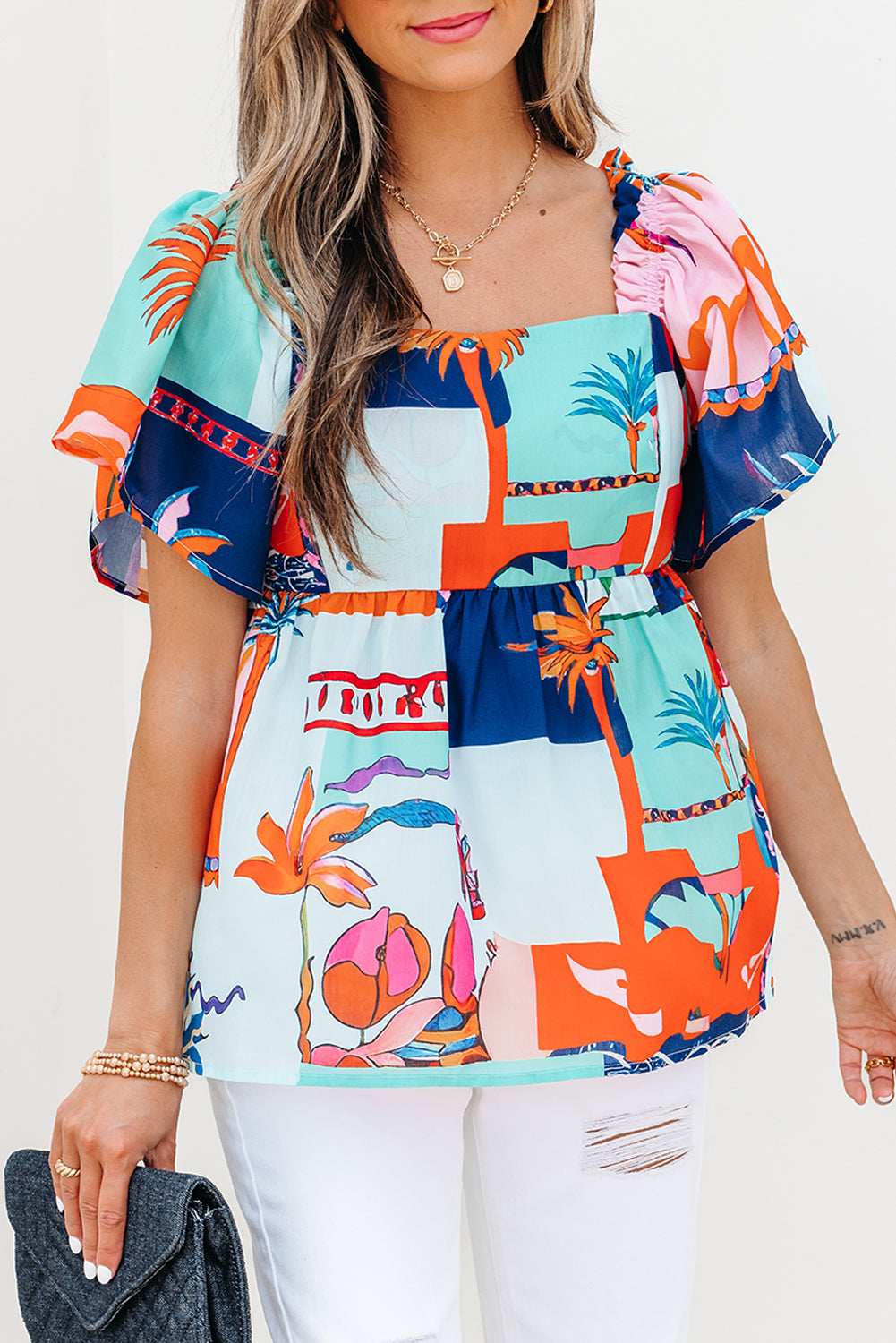 Palm Coast Pop Blouse