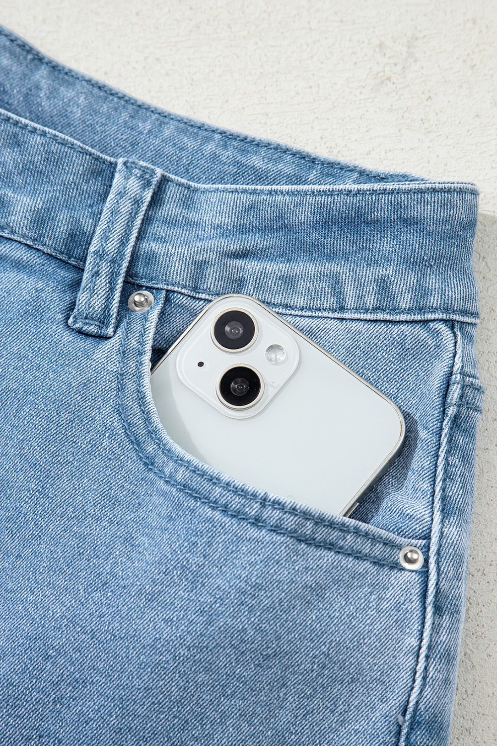 Sundown Fray Cropped Denim