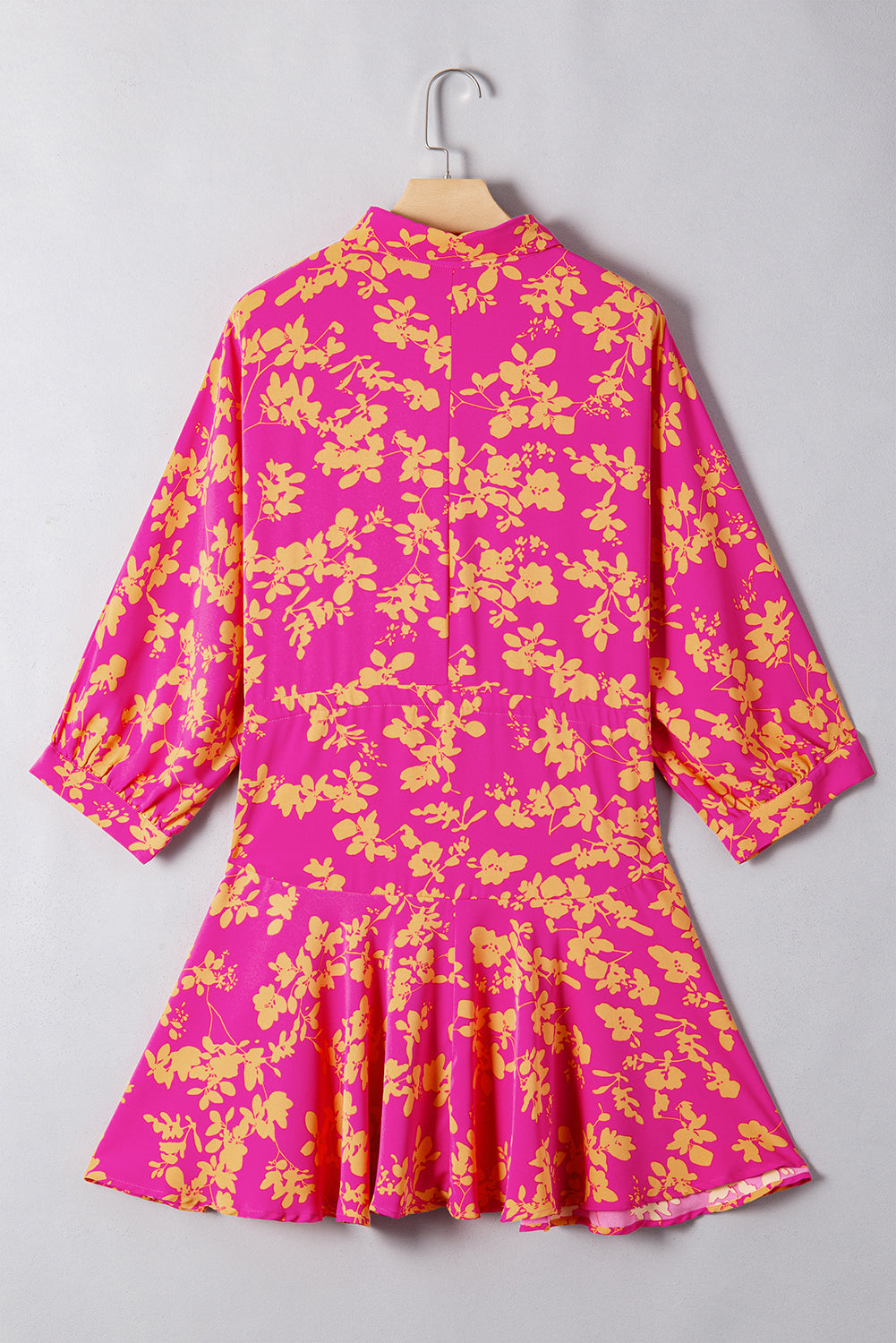 Fuchsia Fields Button Dress