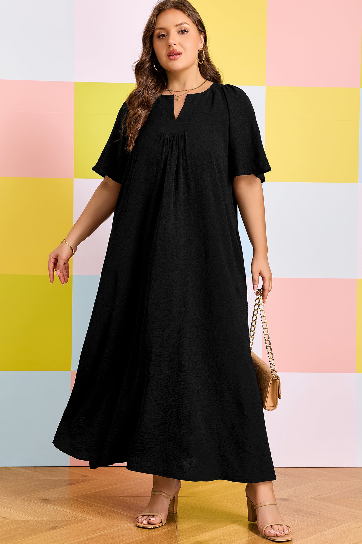 Midnight Stroll Curve Maxi Dress