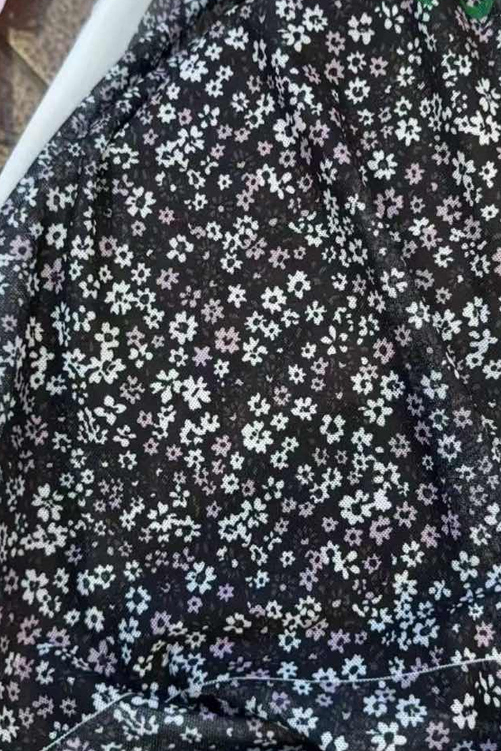 Midnight Meadow Mesh Top