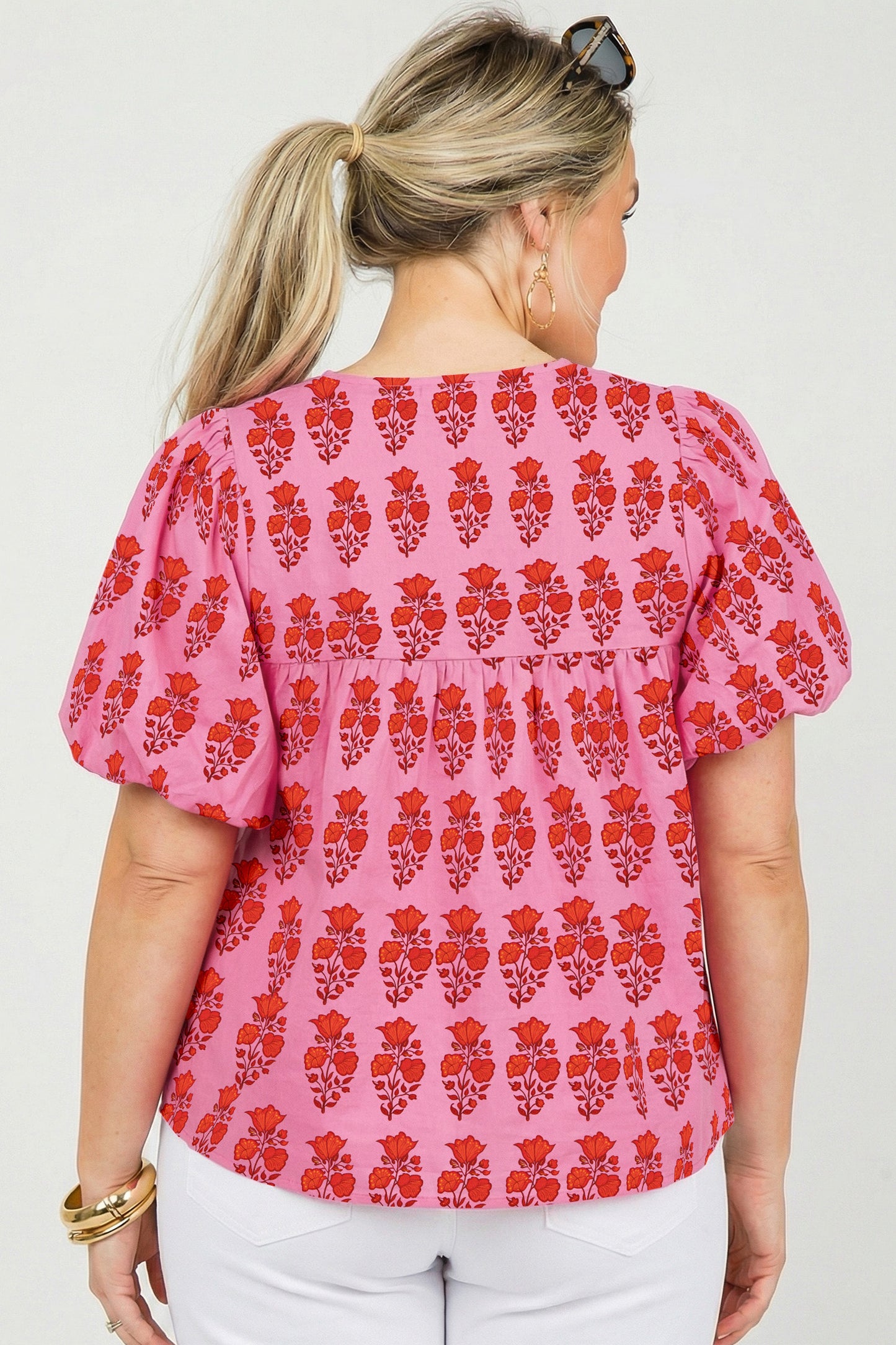 Pink Petals & Punch Blouse Curvy