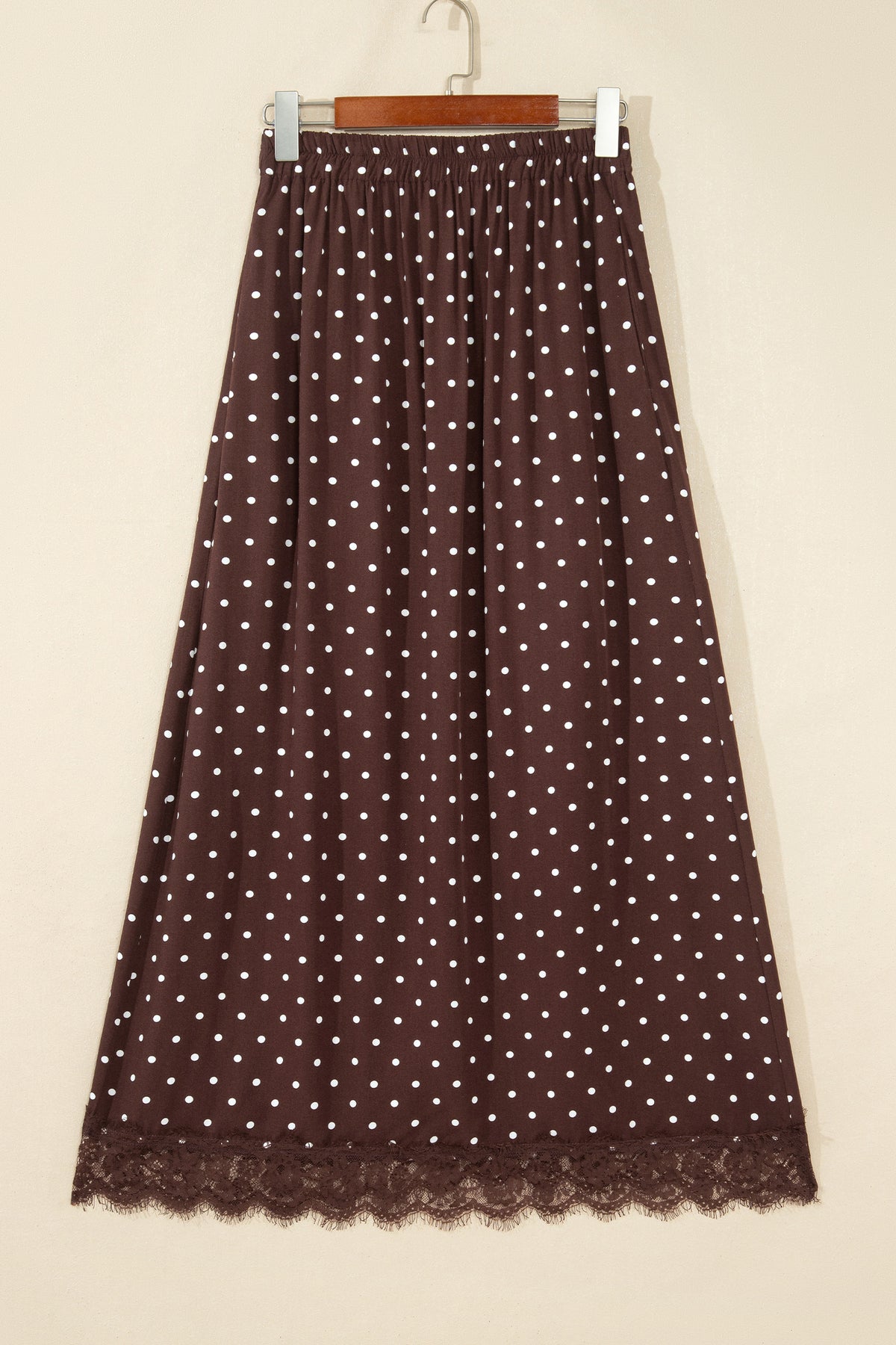The Mocha Dot Social Skirt