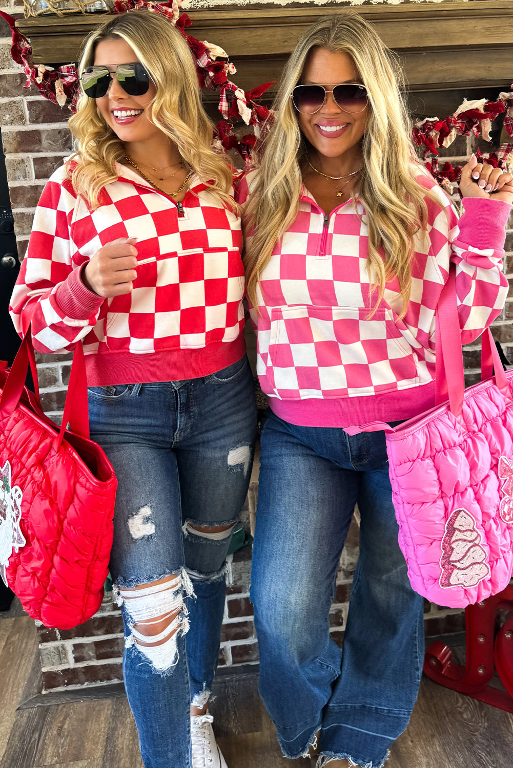 Peppermint Check Lounge Set