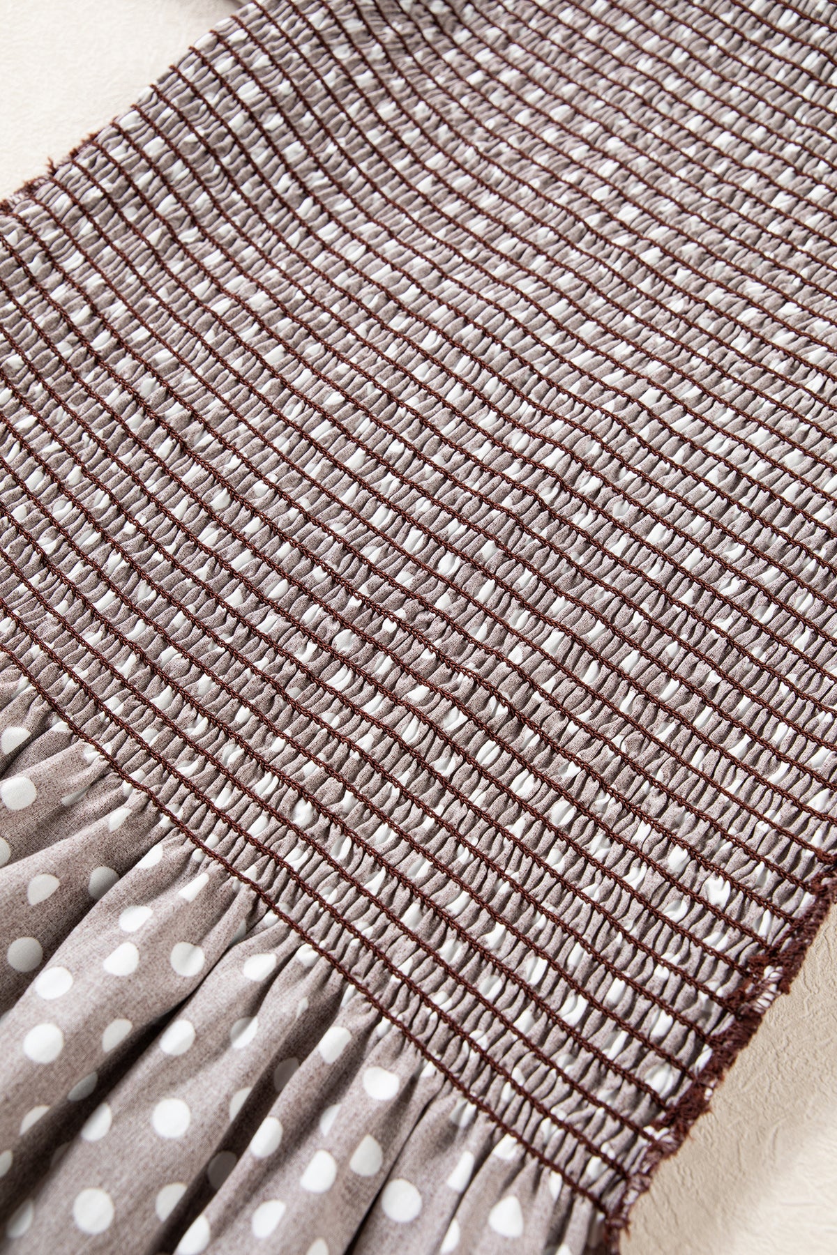 The Mocha Dot Darling Blouse
