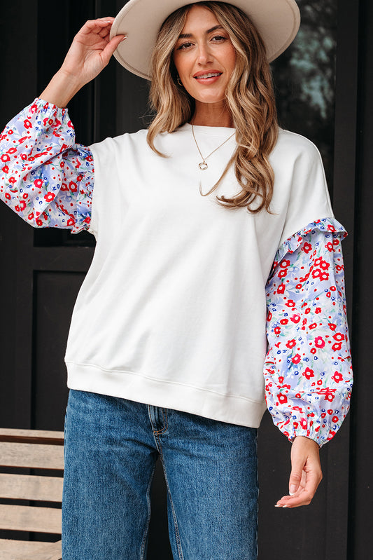 Liberty Bloom Sleeve Pullover