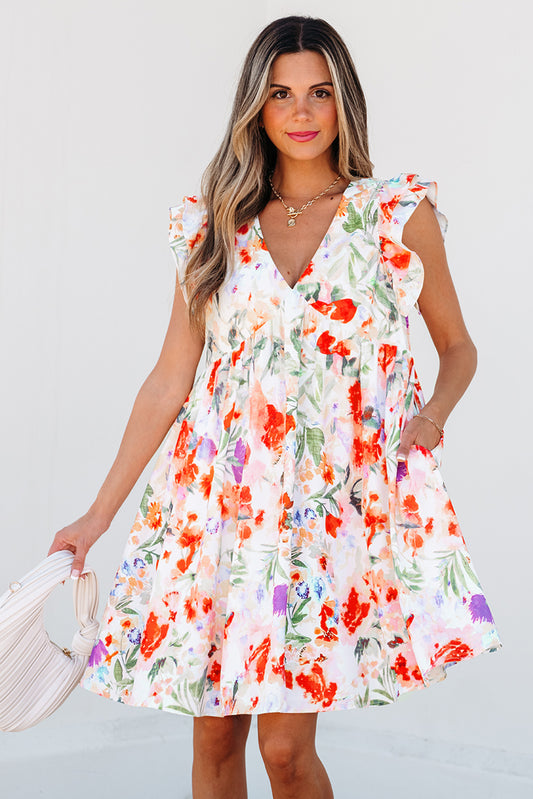 Petals in Bloom Babydoll Dress
