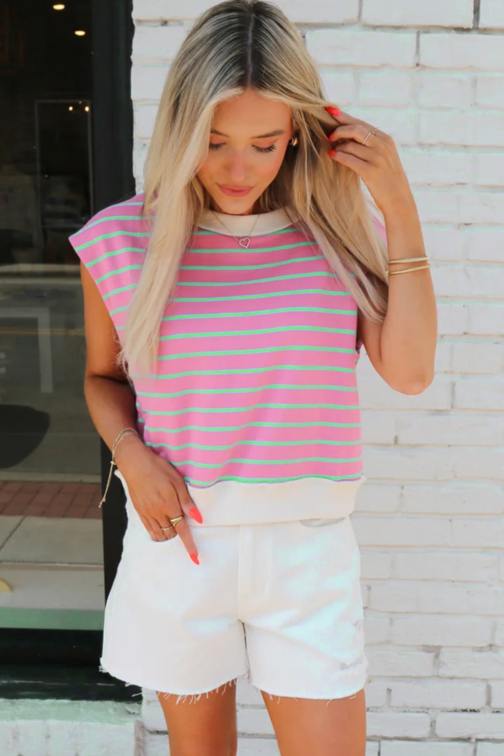 Clubhouse Charm Stripe Top