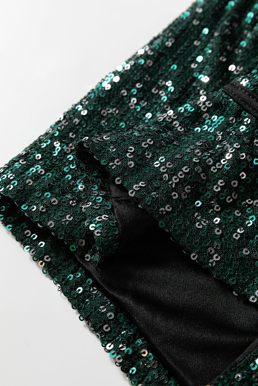Emerald Elegance Sequin Kimono