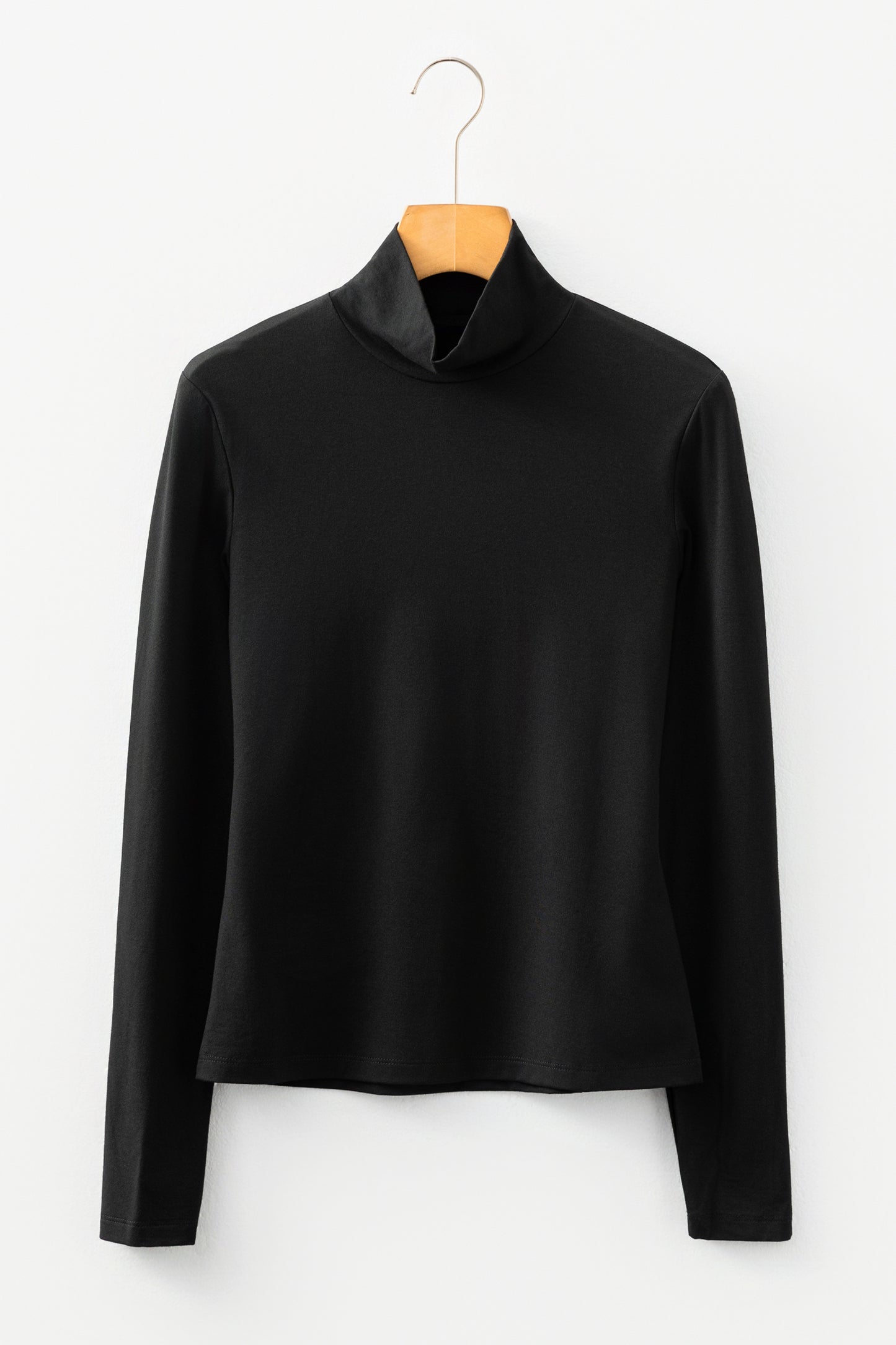 The Essential Black Mock Neck