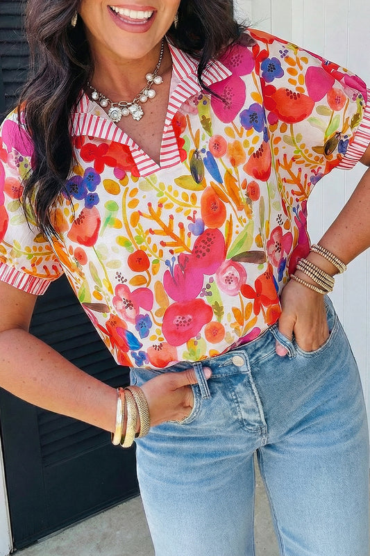 Painted Petals Blouse
