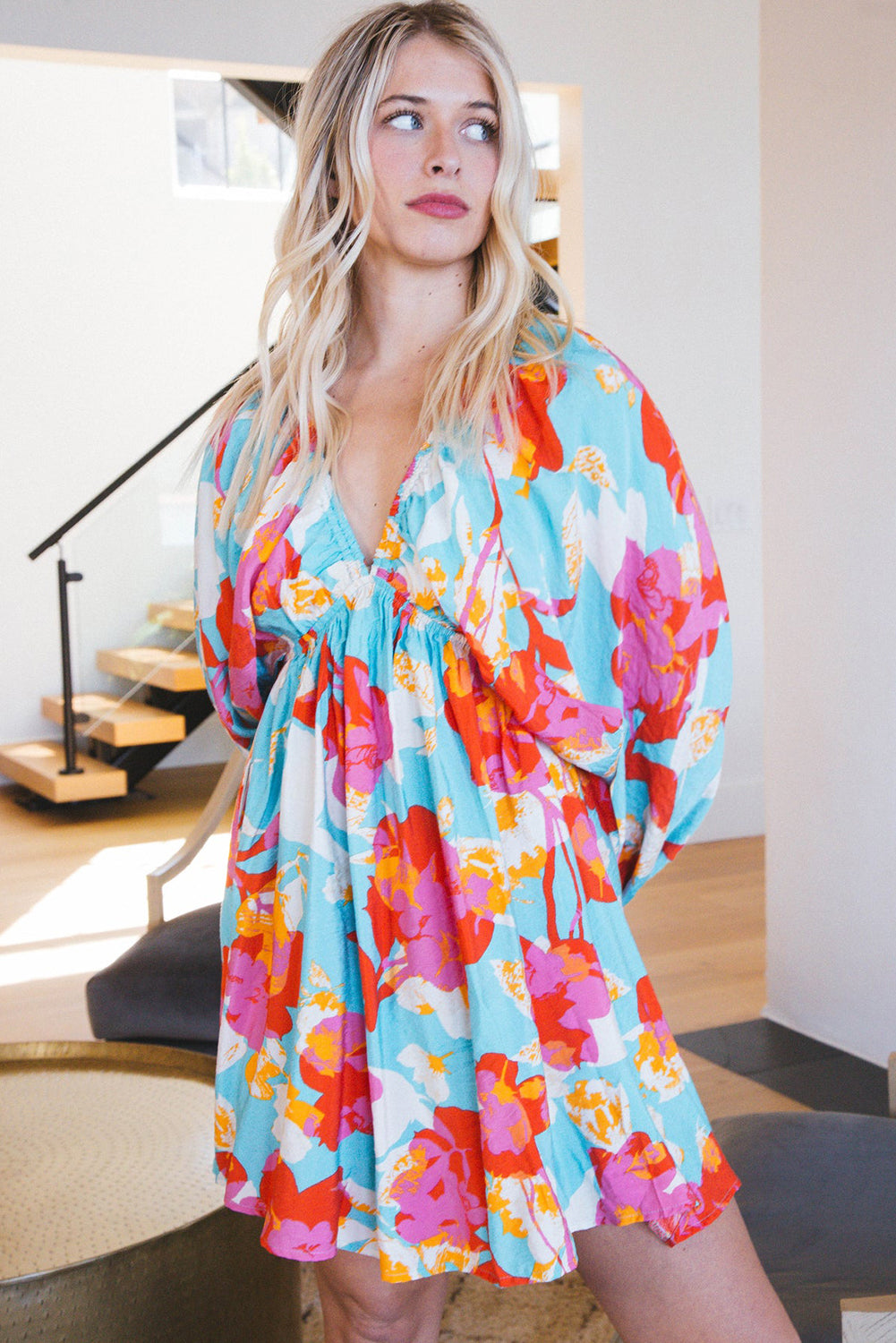 The Seaside Bloom Babydoll Dress