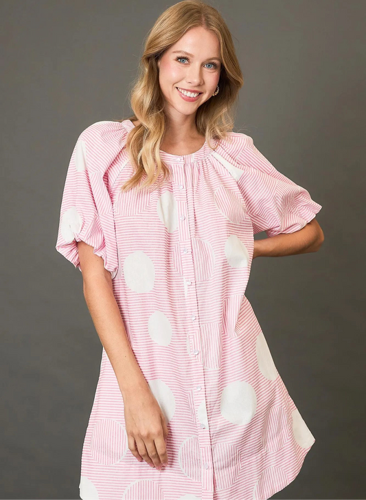 Pop Quiz Polka Dot Dress