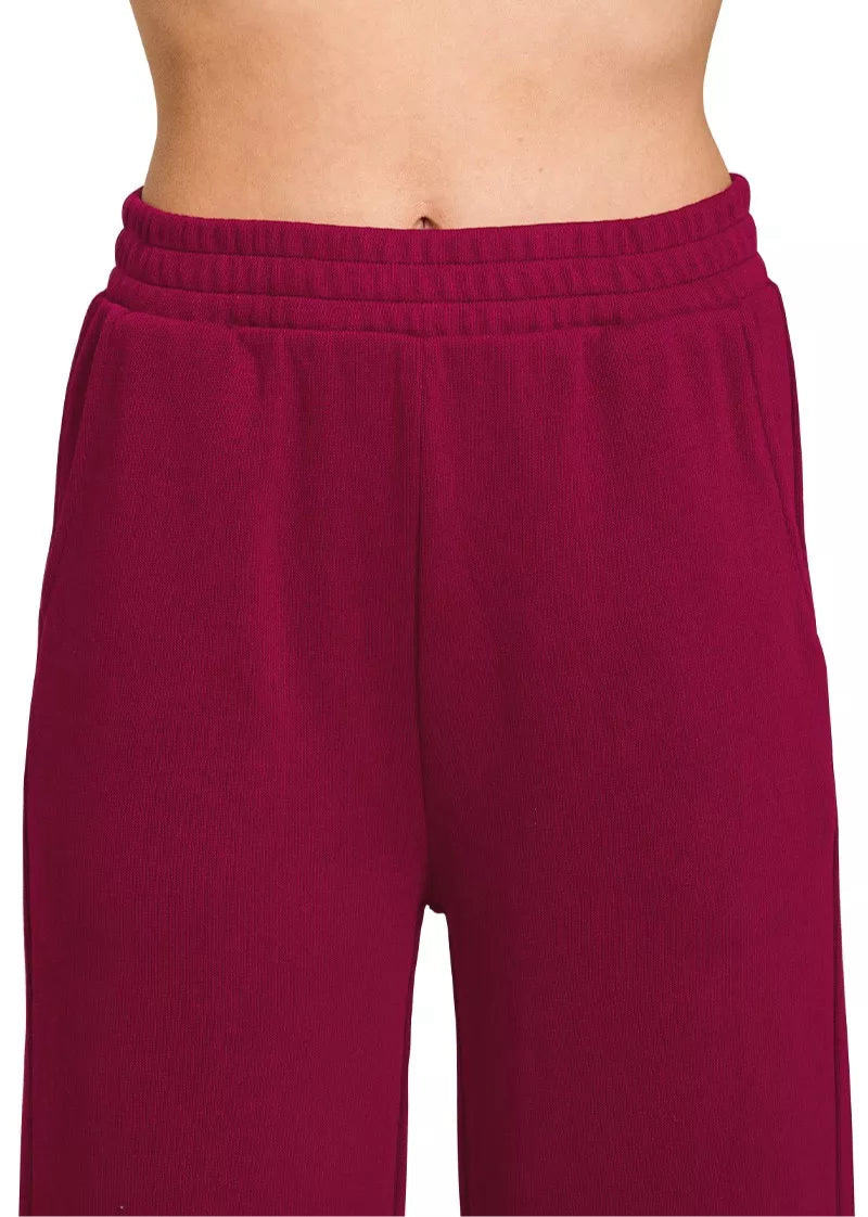 Zenana French Rib Pullover and Pants Set