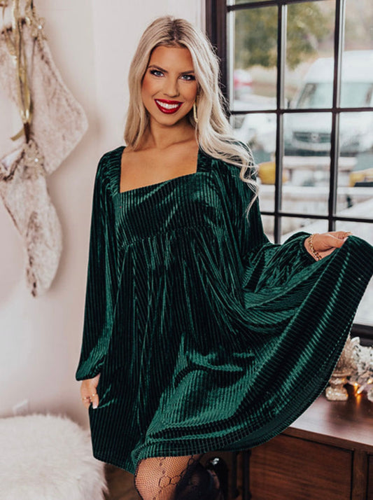 The Emerald Society Velvet Dress