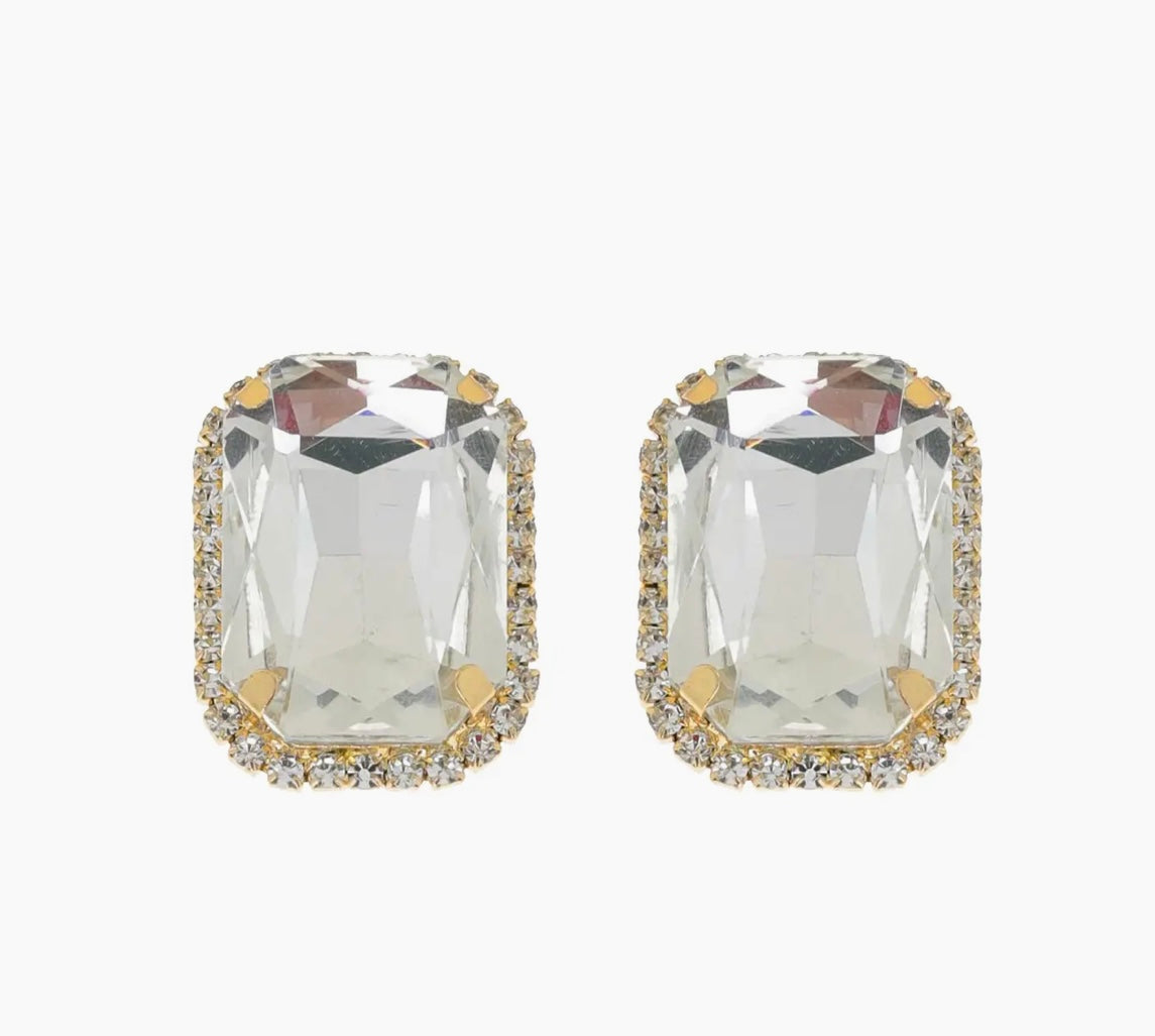 Octagon Oval Studs