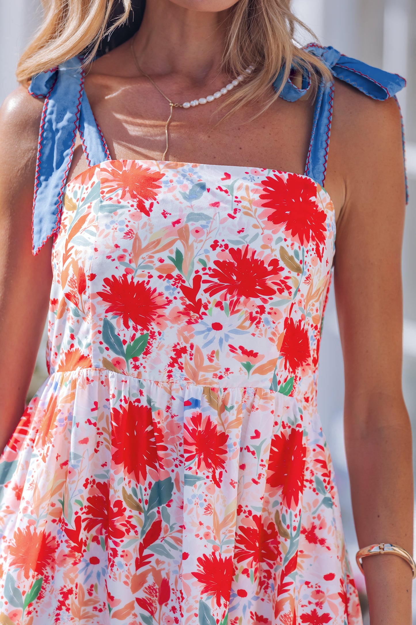 The Scarlet Garden Midi Dress