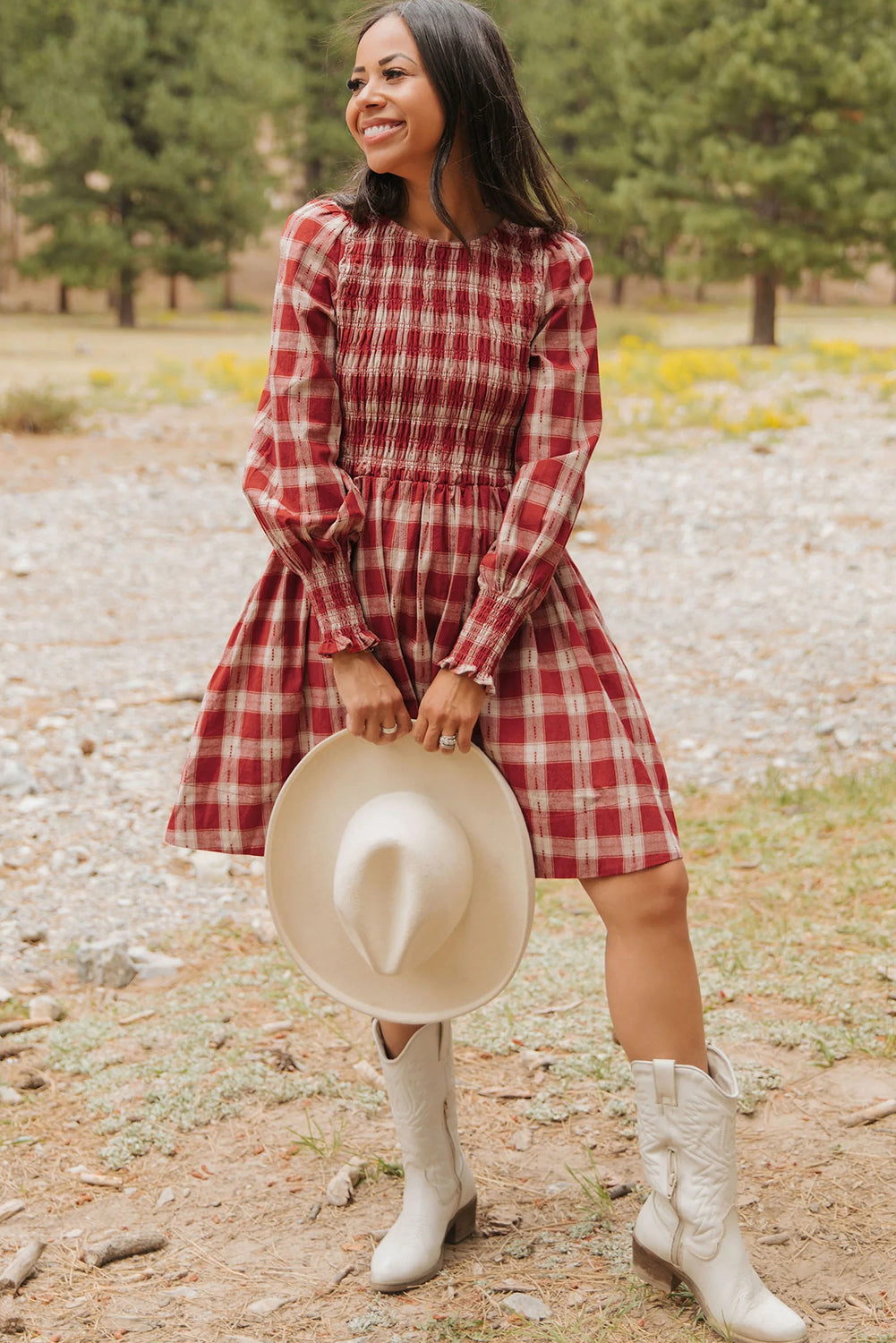 Autumn Meadow Smocked Dress