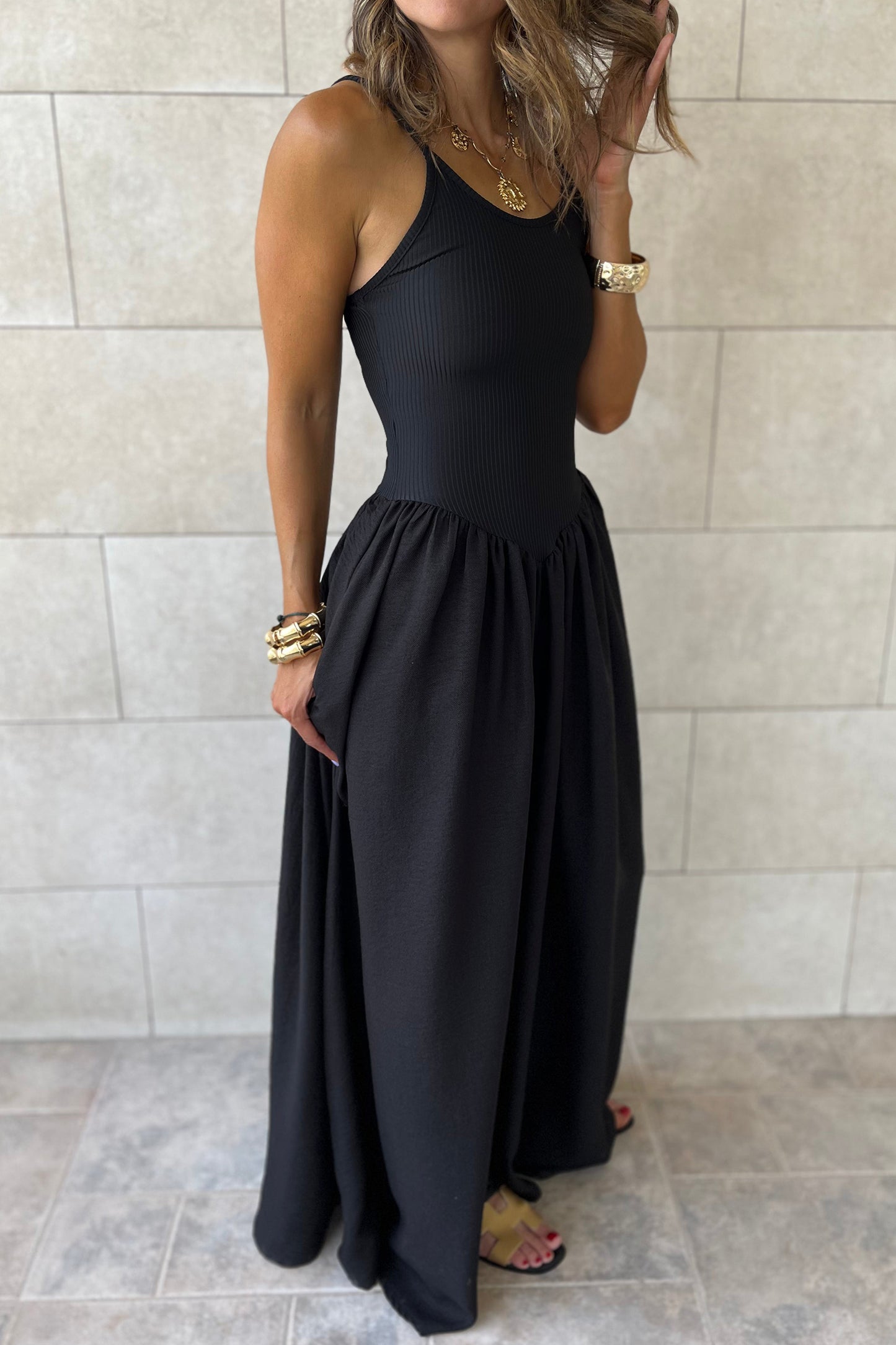 Midnight Grace Maxi Dress