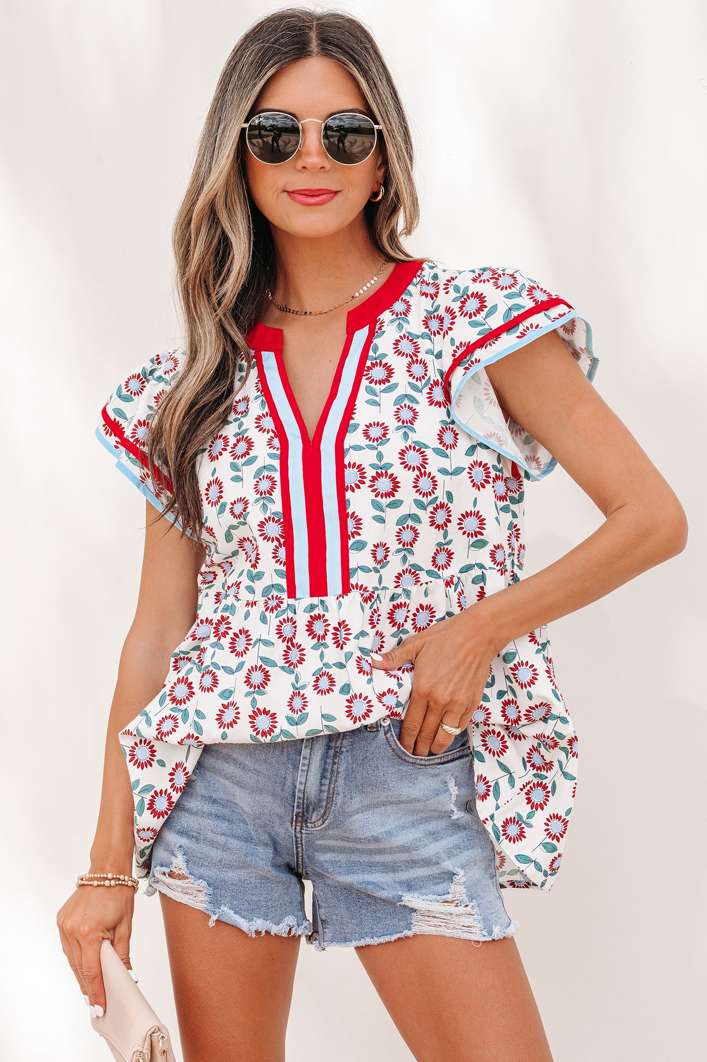 Liberty Bloom Babydoll Top