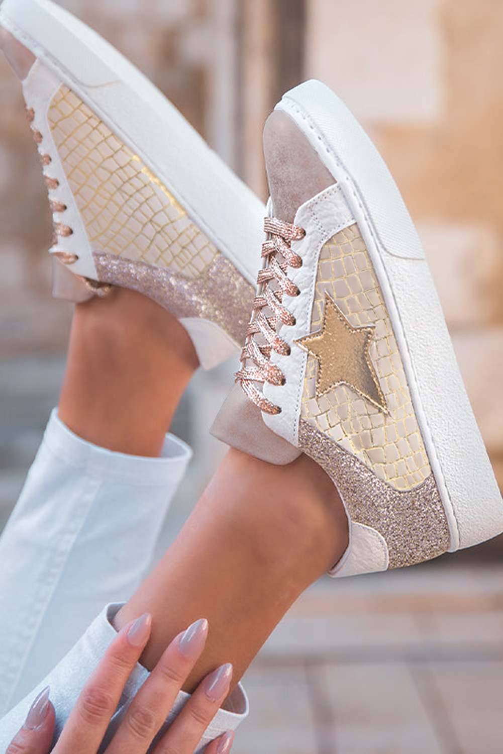 Golden Hour Glam Sneakers