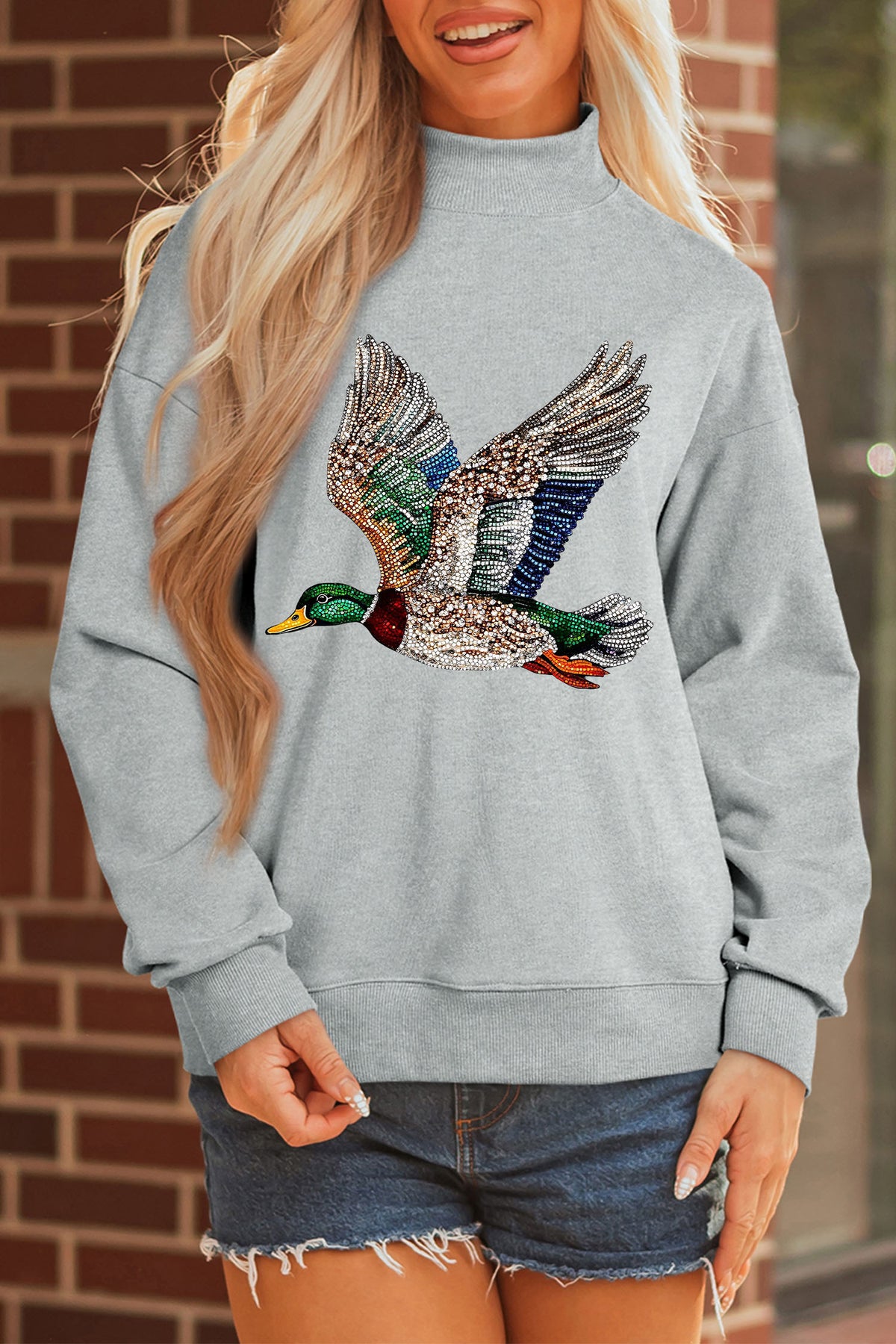 The Mallard After Midnight Mock Neck