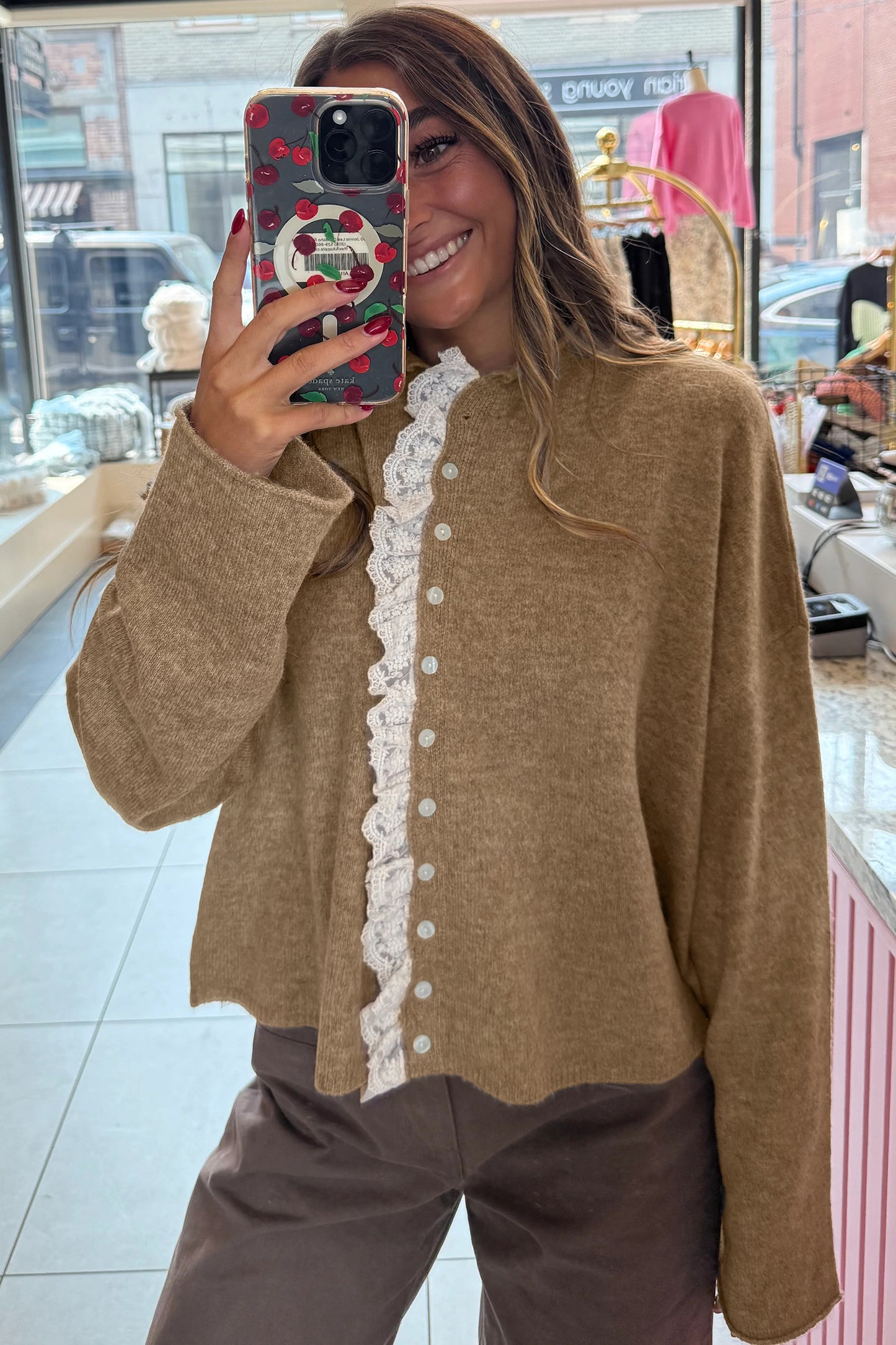 Sweetheart Ruffle Cardigan 🤎✨