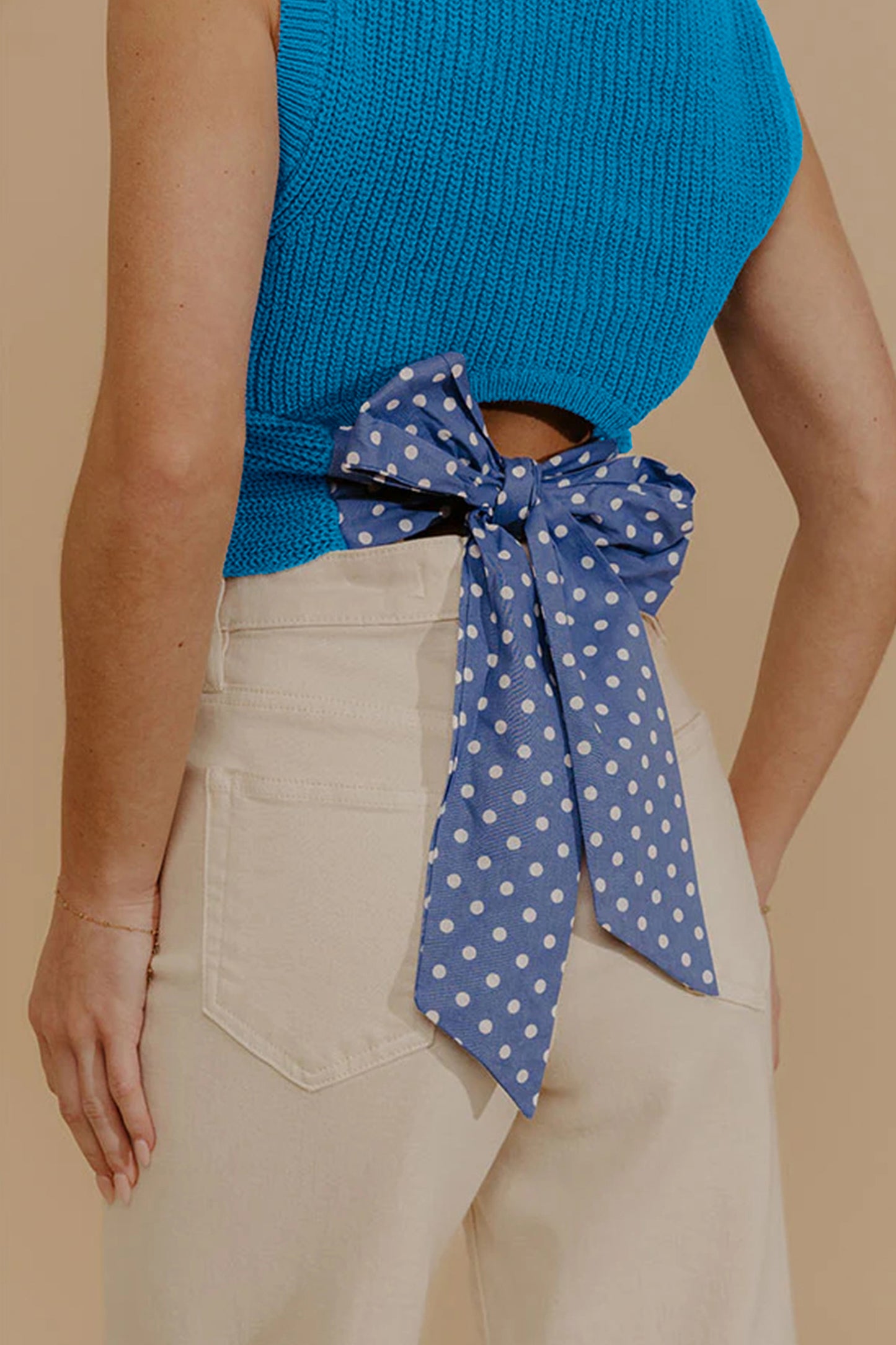 Blue Skies Bow Knit