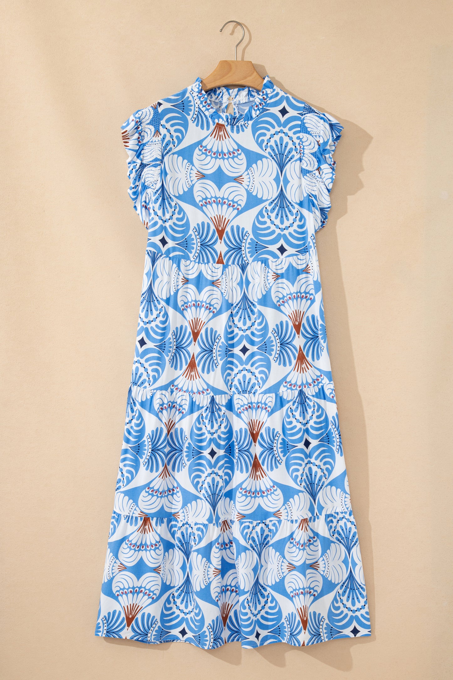 Santorini Skies Midi Dress