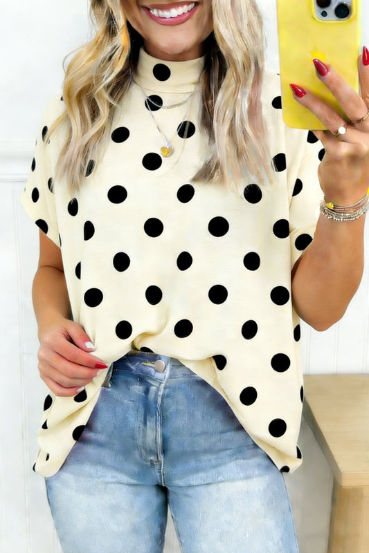 Midnight Charm Dot Top