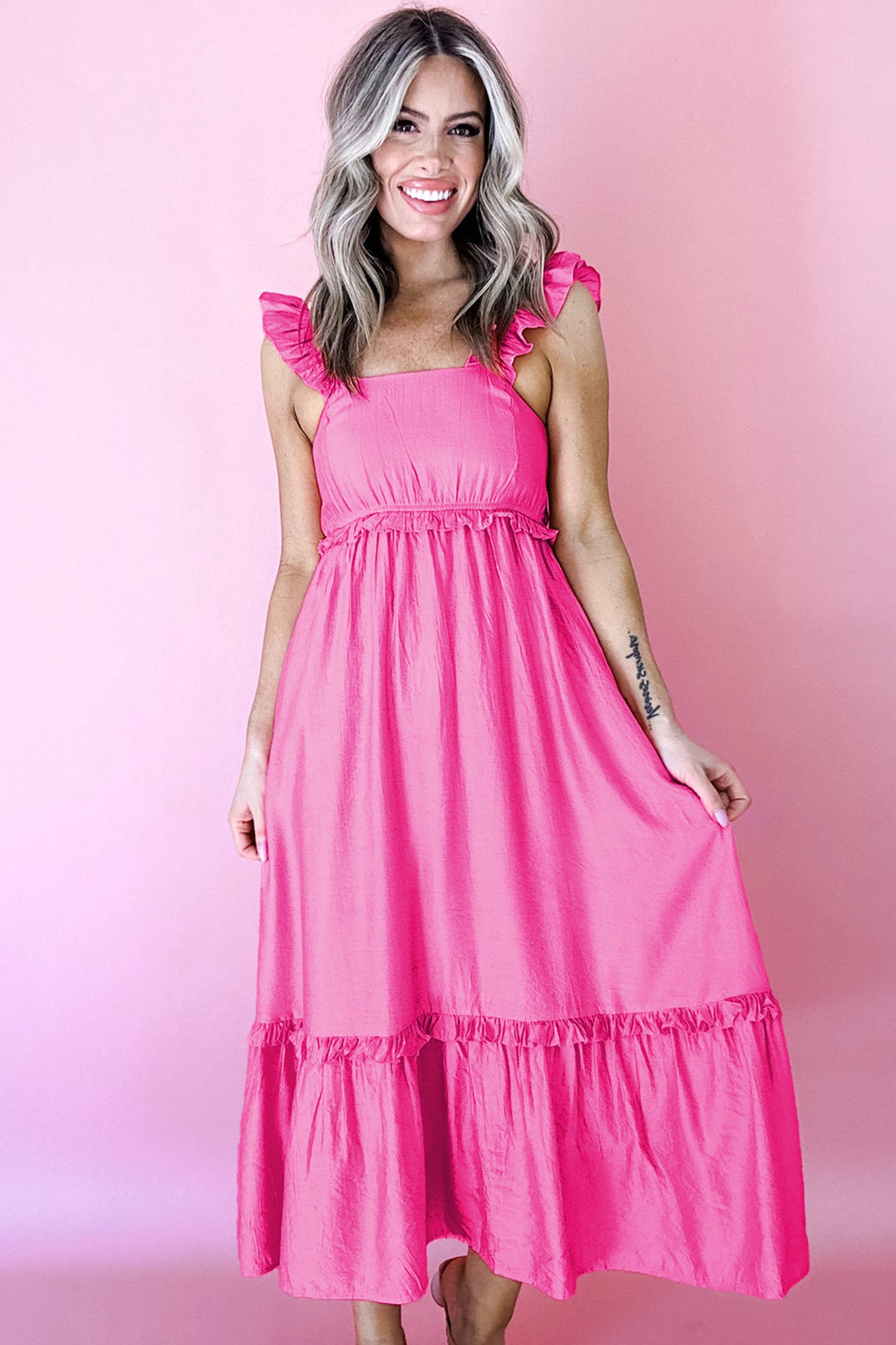 Pretty in Peony Midi Dress