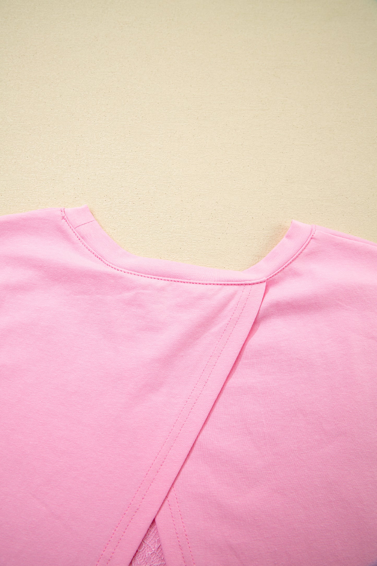 Blush Lace Back Tee