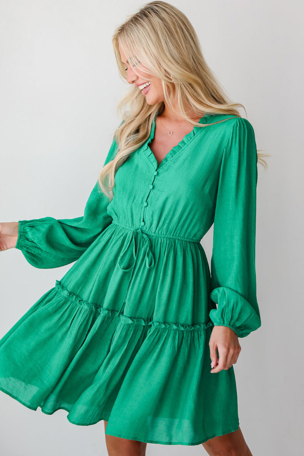 Emerald Meadow Mini Dress